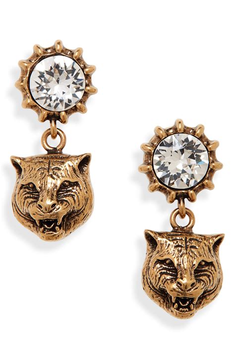 gucci tiger earrings